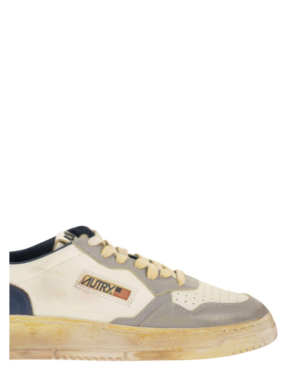 Autry Medalist Super Vintage Trainer in White für Herren