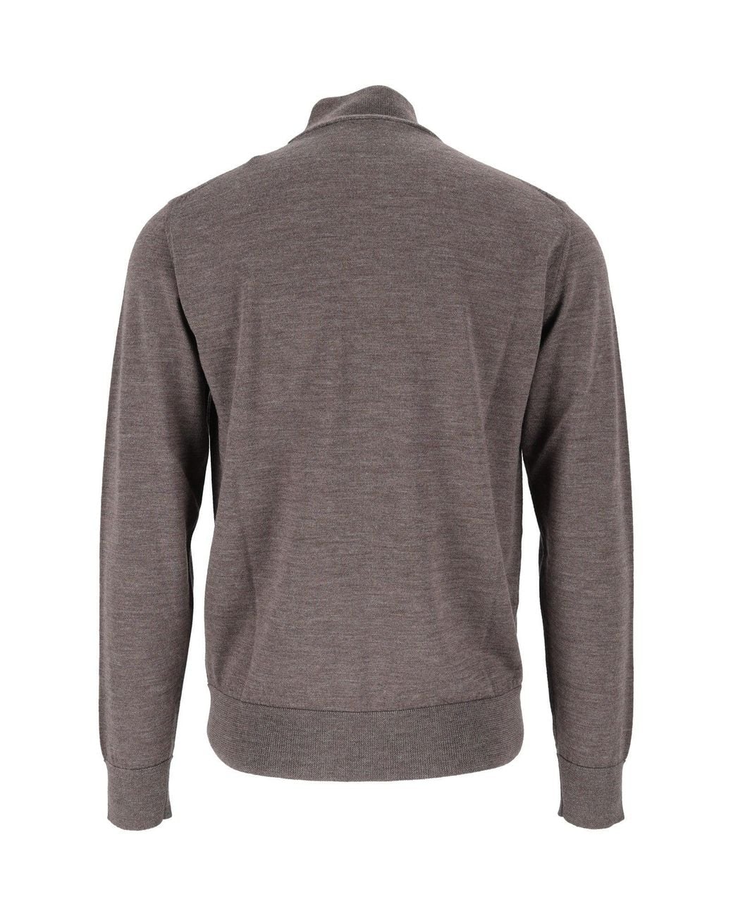 Ballantyne Gray Half T Neck Pullover