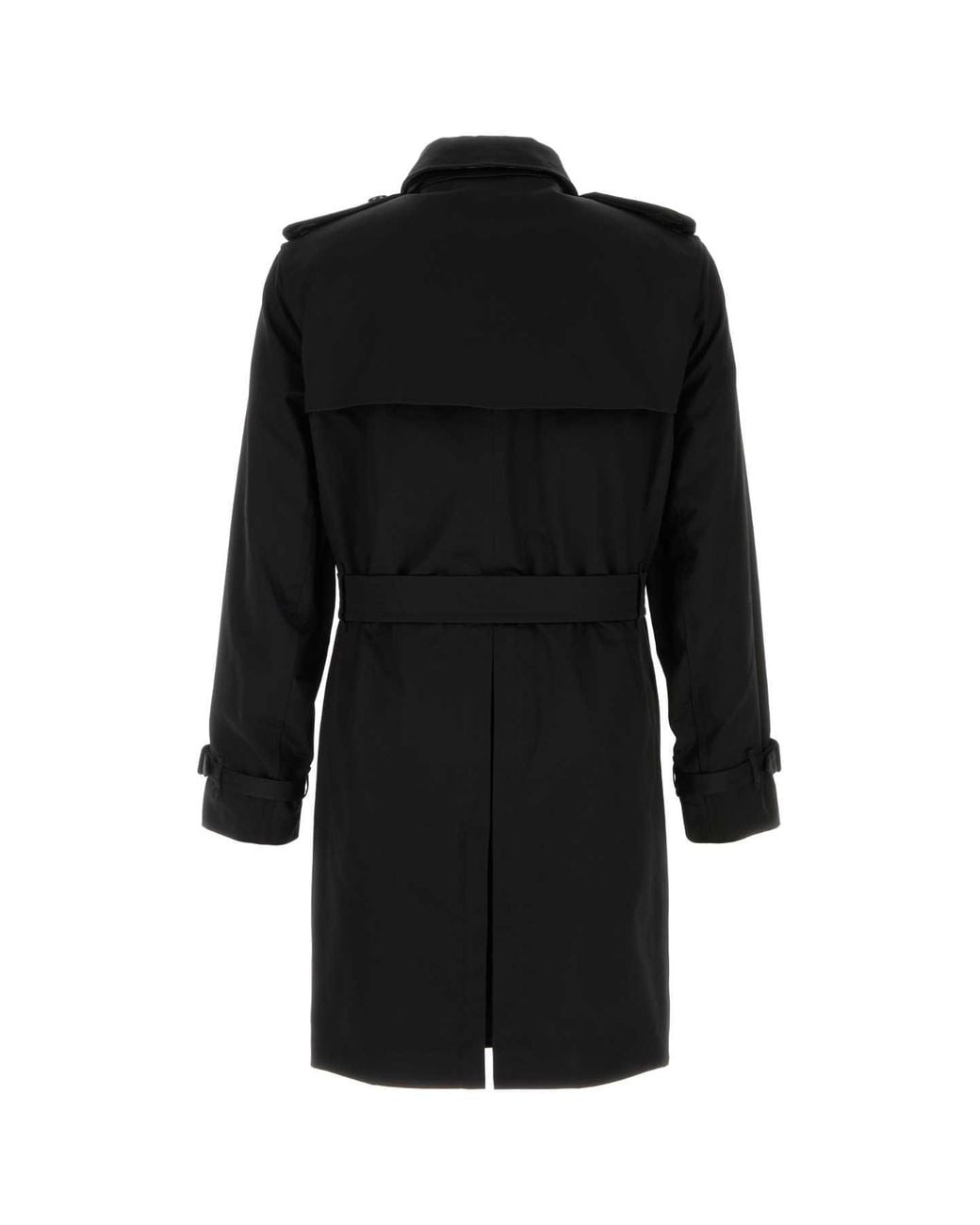 Burberry Black Gabardine Kensington Trench Jacket for men