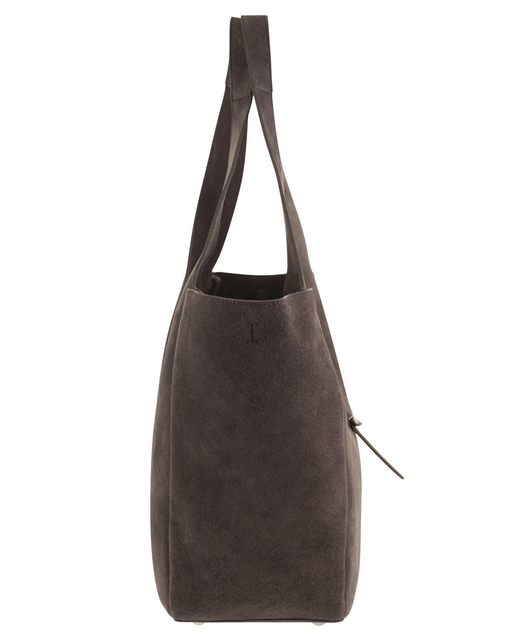 Hogan Brown Suede Shopping Bag