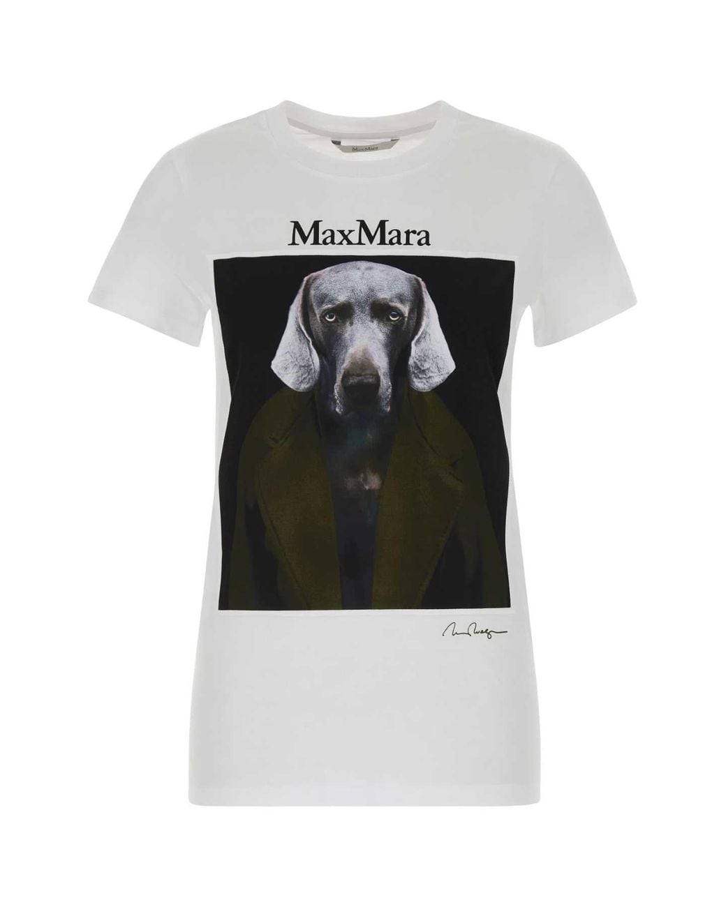 Max Mara Black Cotton Calca T-Shirt