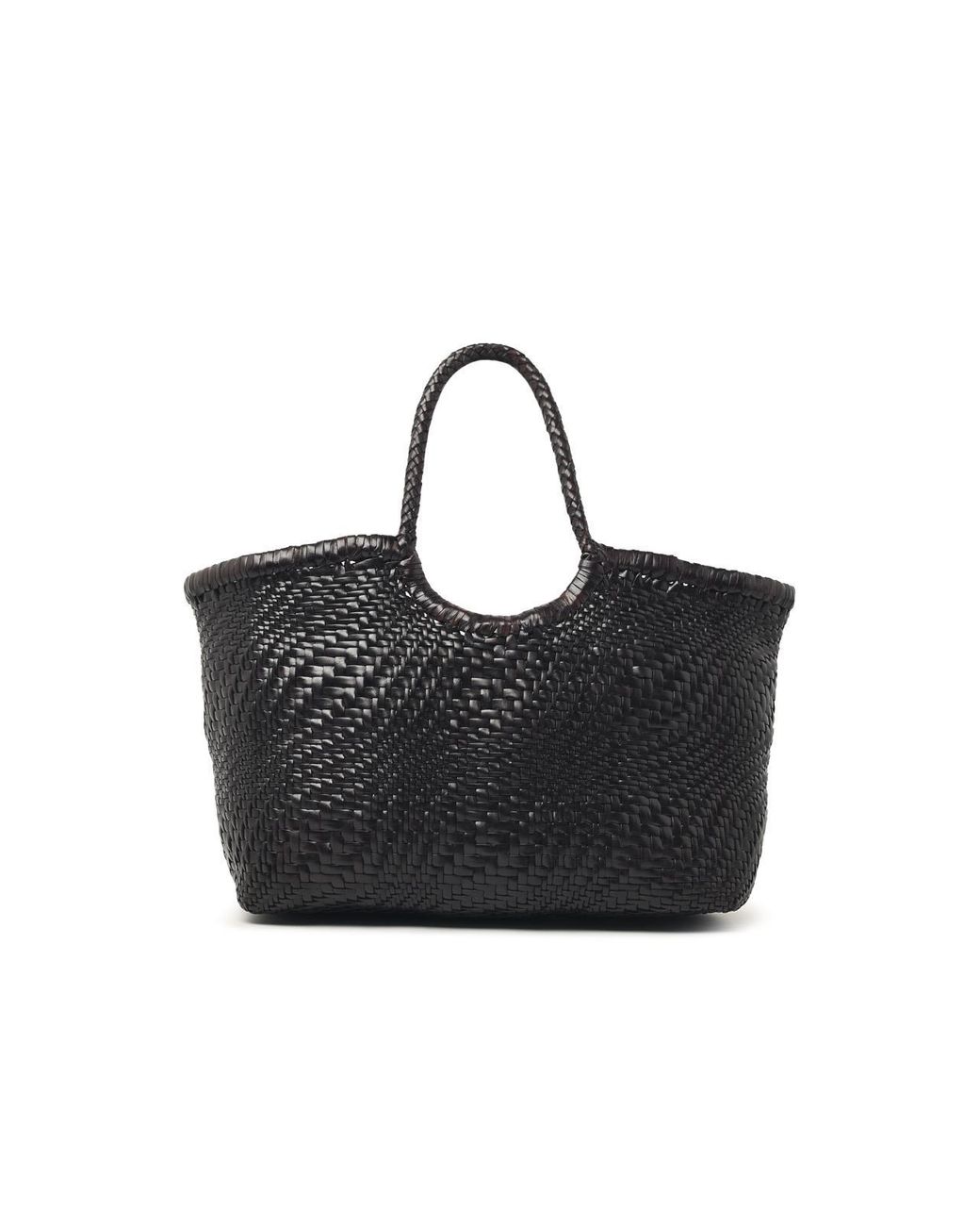 Dragon Diffusion Black 'Nantucket Optical' dunkelbraune Lear-Tasche