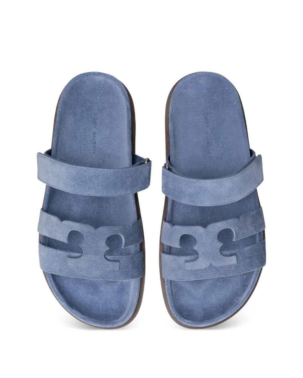 Tory Burch Blue Ines Sport Slides