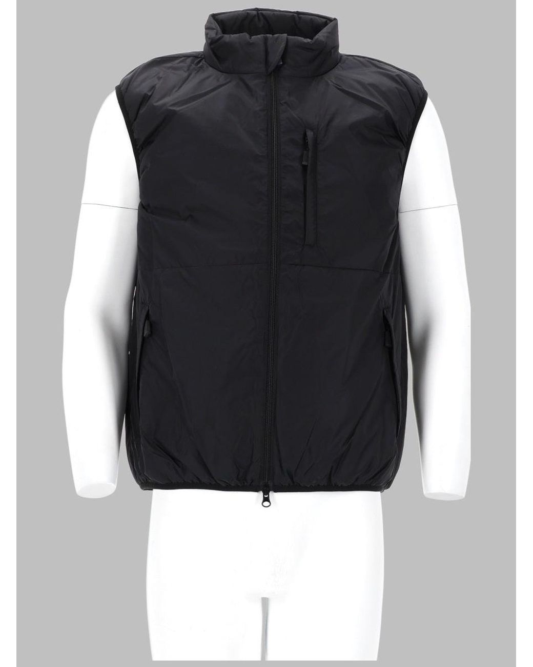 Aspesi Black Sleeveless Waistcoat Jil Waistcoats & Gilets for men