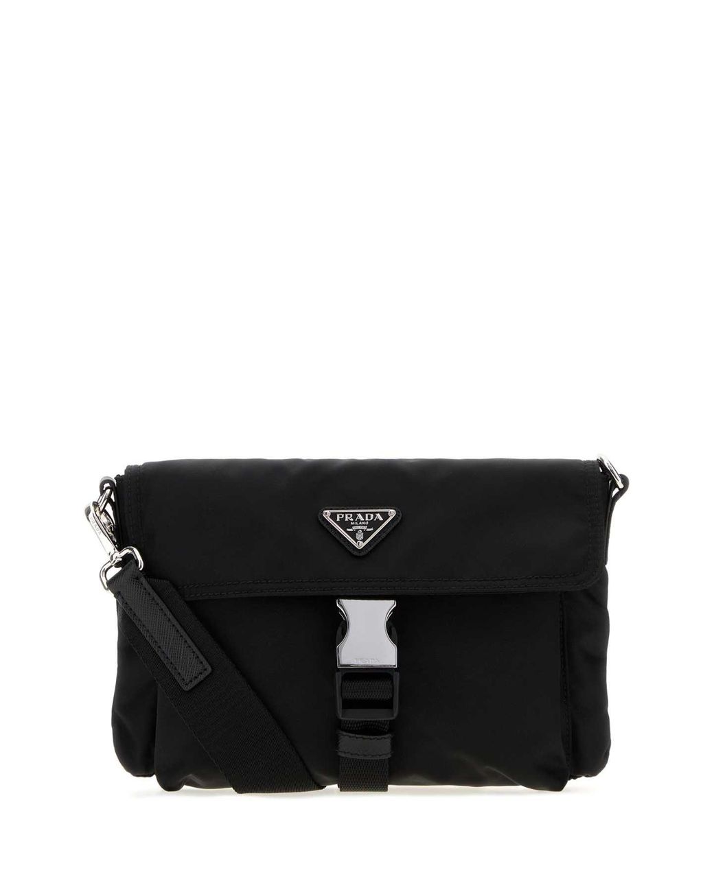 Prada Black Fabric Phone Holder for men