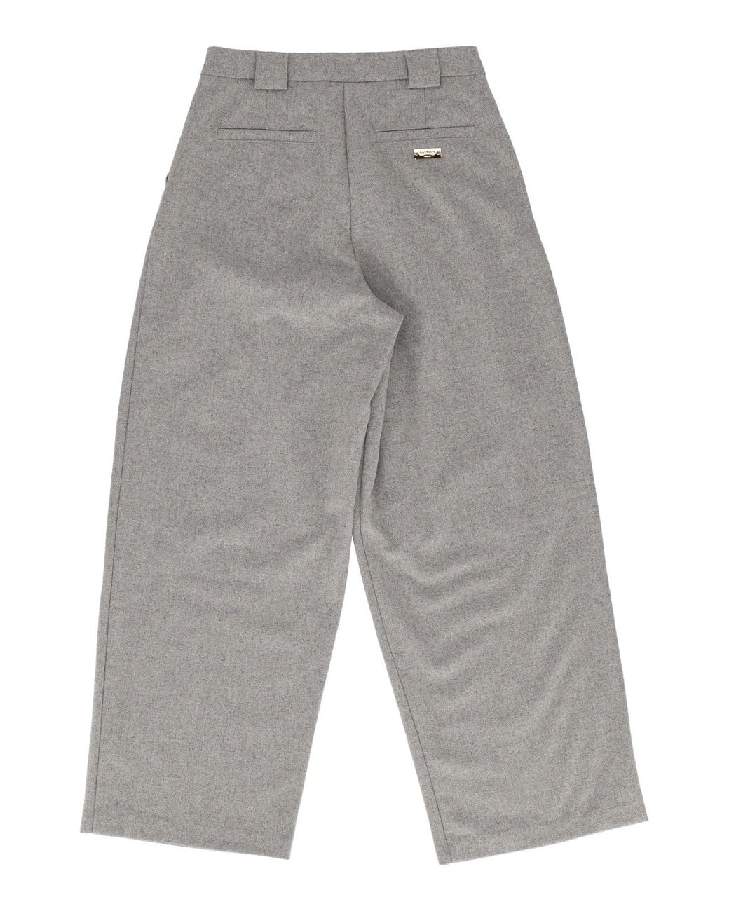 Balmain Gray Suit Trousers