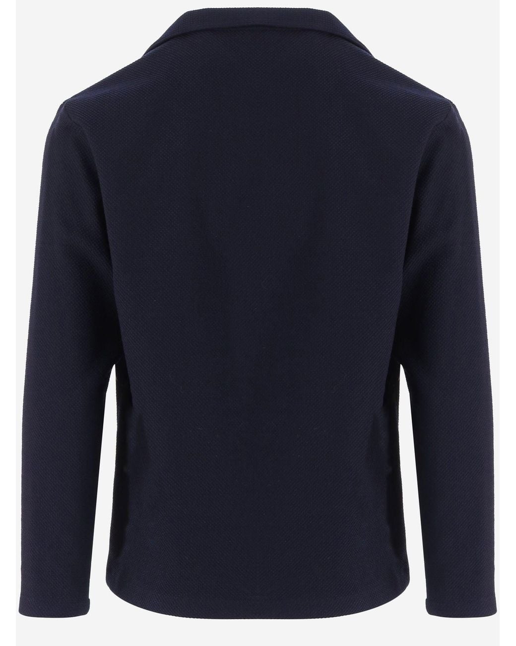 Boss Blue Stretch Wool Blend Jacket Virgin