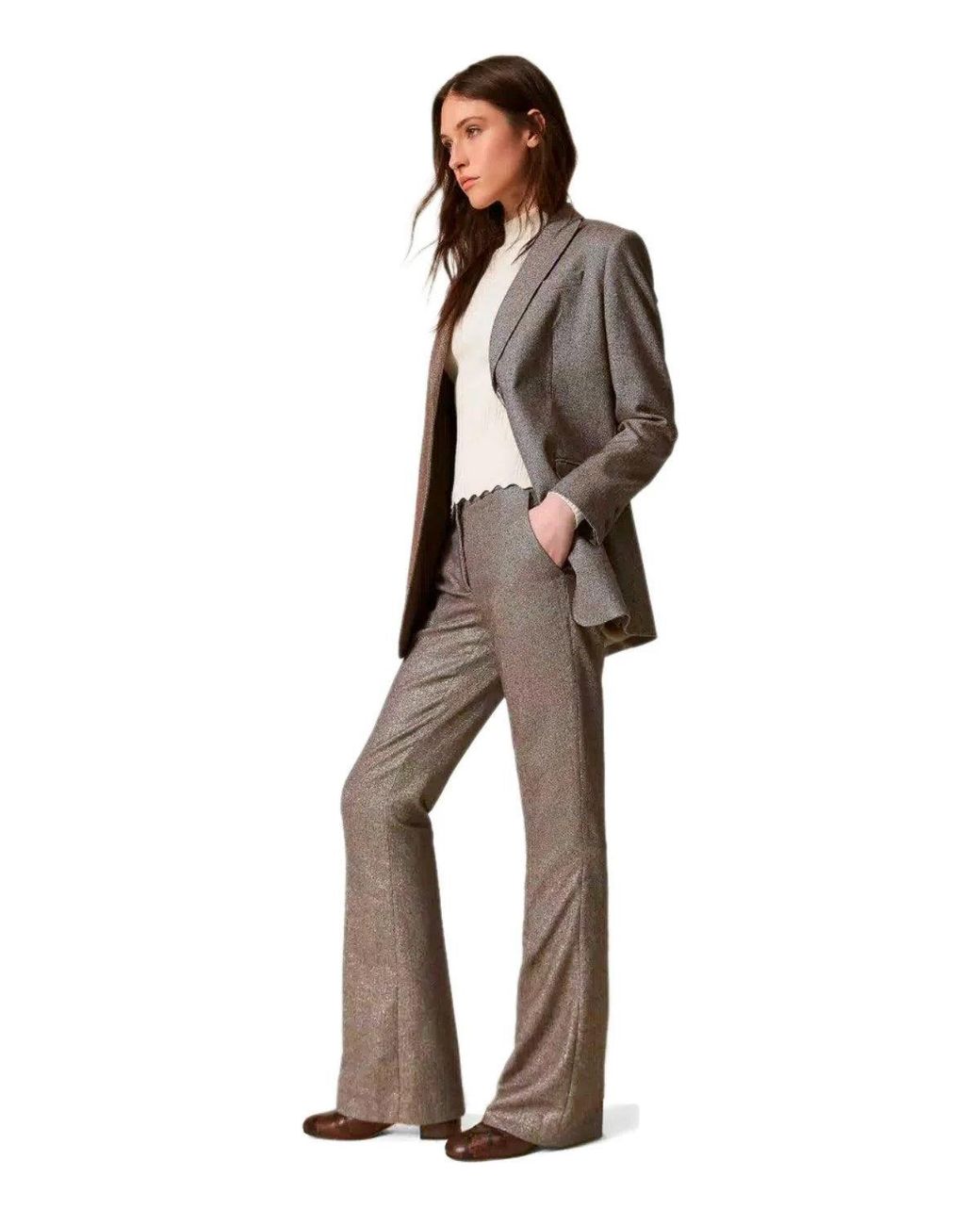 Twinset Gray Flare Pants