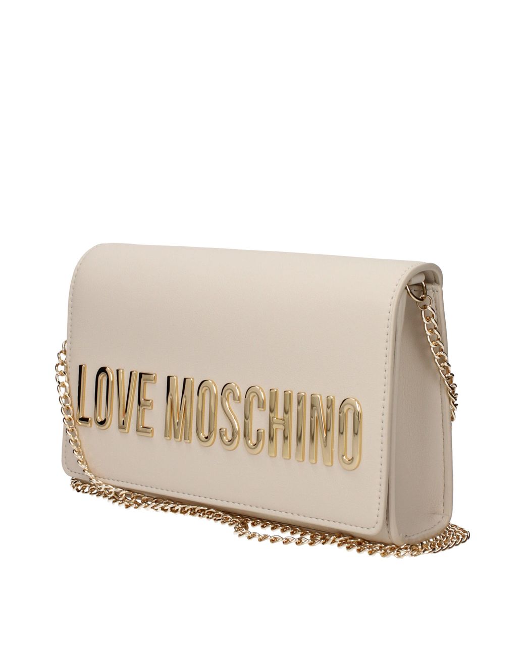 Love Moschino Natural Pochette Donna Poliuretano/Avorio for men