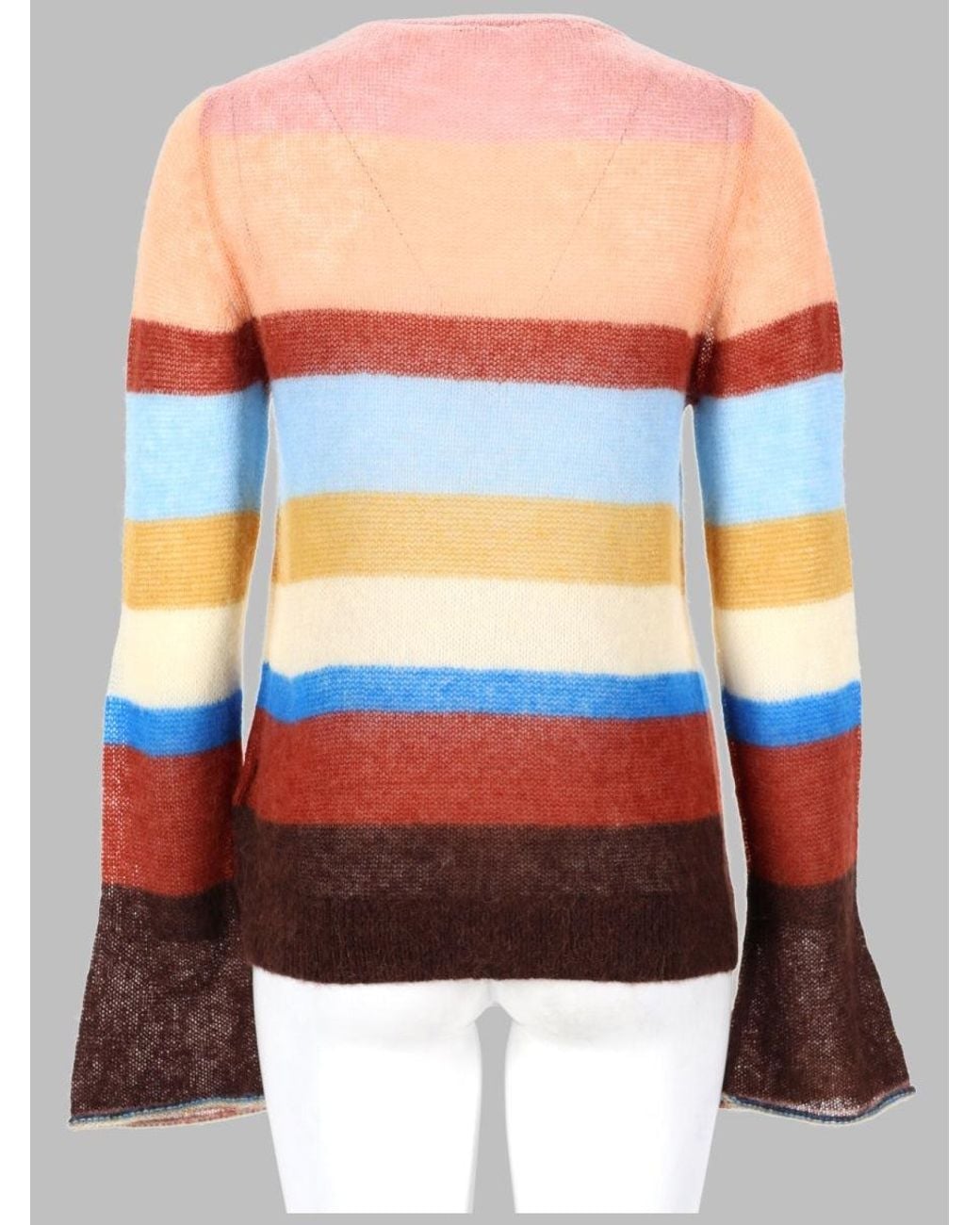Paul Smith Orange Striped Jumper Polyamide Jumpers