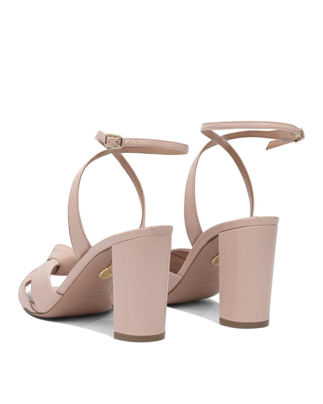 Aquazzura Pink "Nina 85Mm" Heeled Sandals