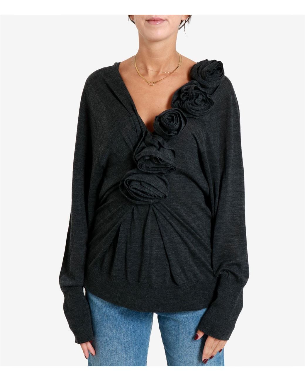 Alberta Ferretti Black Sweaters