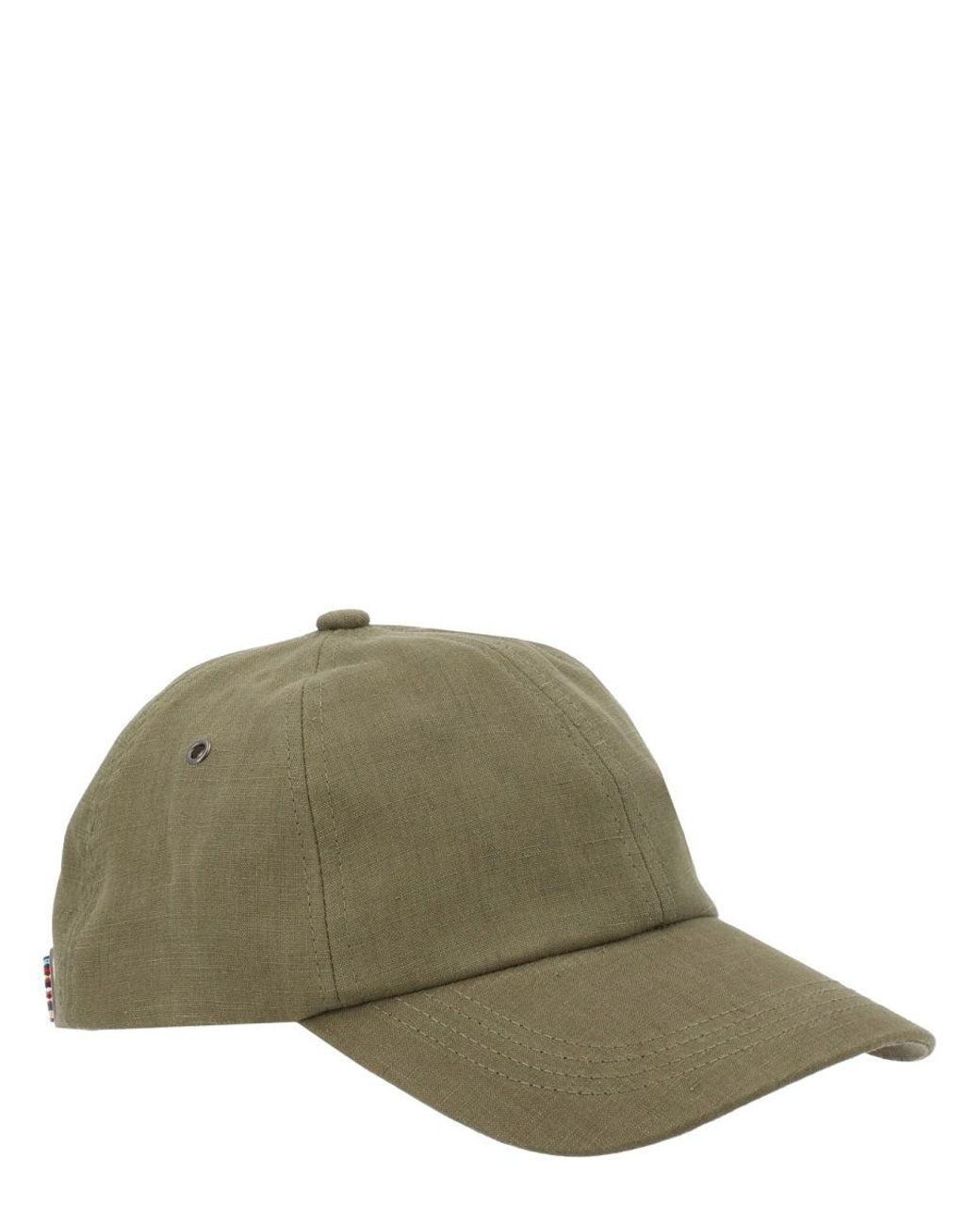Paul Smith Green Linen Hat for men