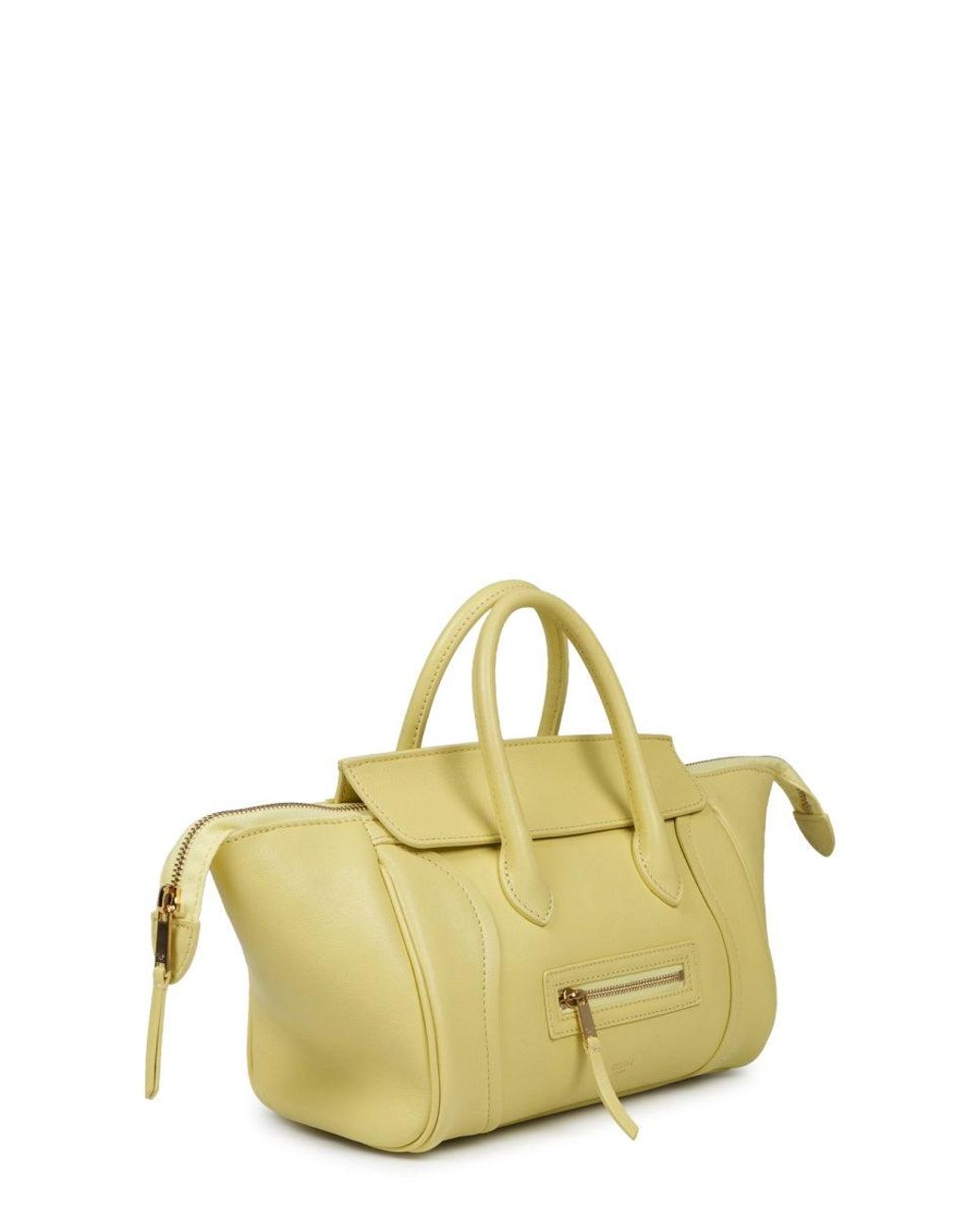 Céline Metallic Luggage Mini Lambskin Shoulder Bag
