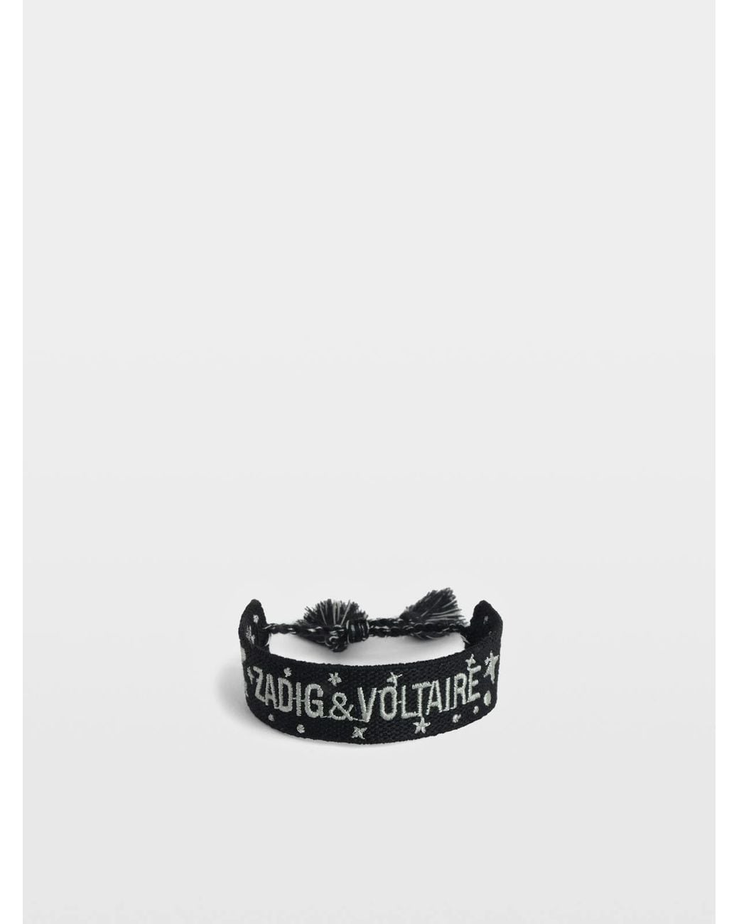 Zadig & Voltaire Black Zadig Woven Bracelet