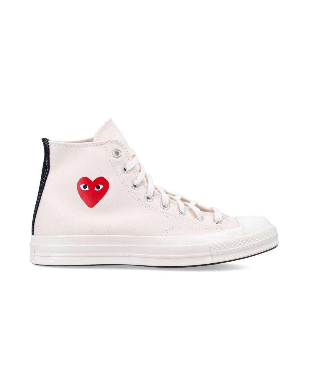 Comme des Garçons Pink Small Heart Hi Top