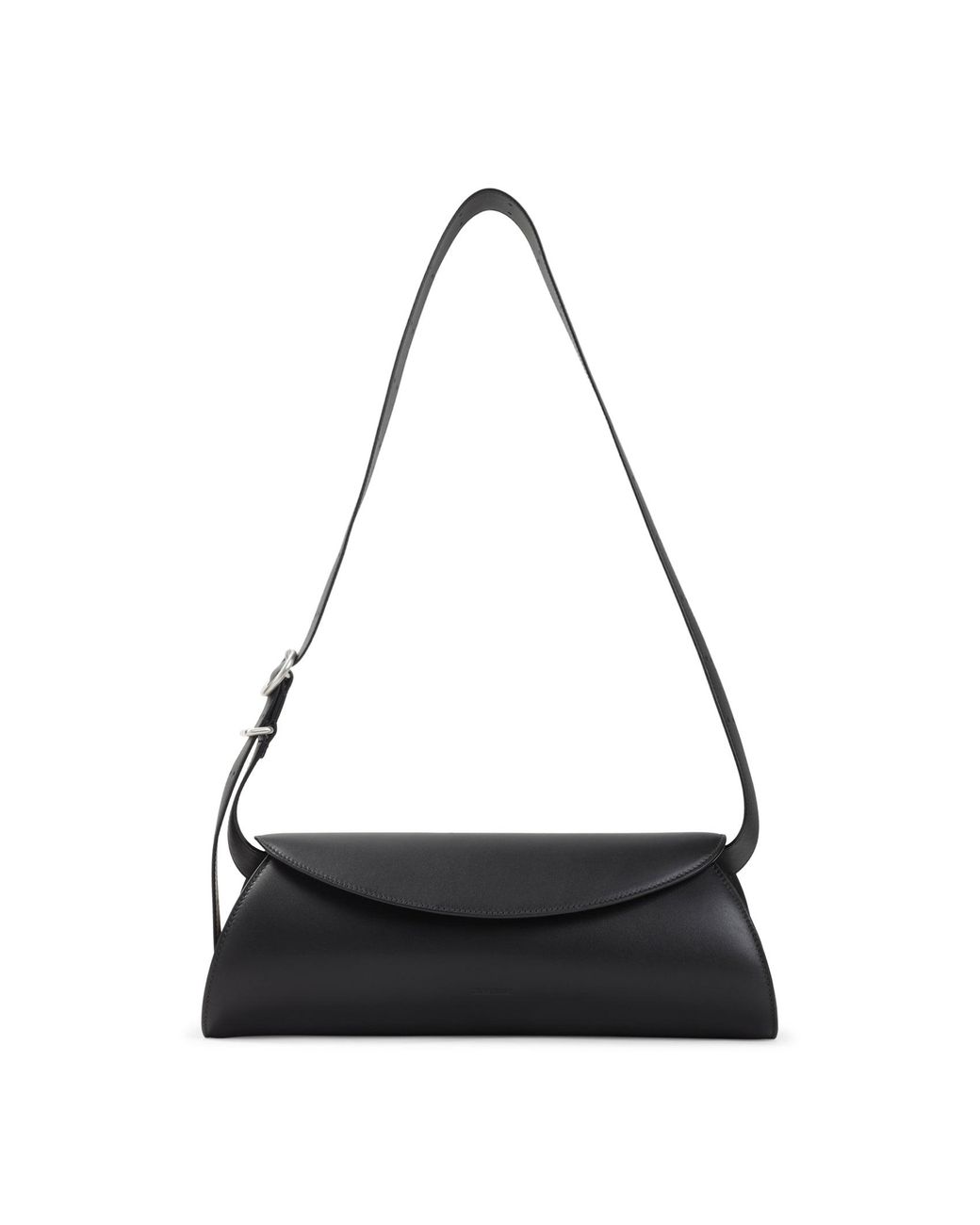 Jil Sander Black Cannolo Shoulder Bag