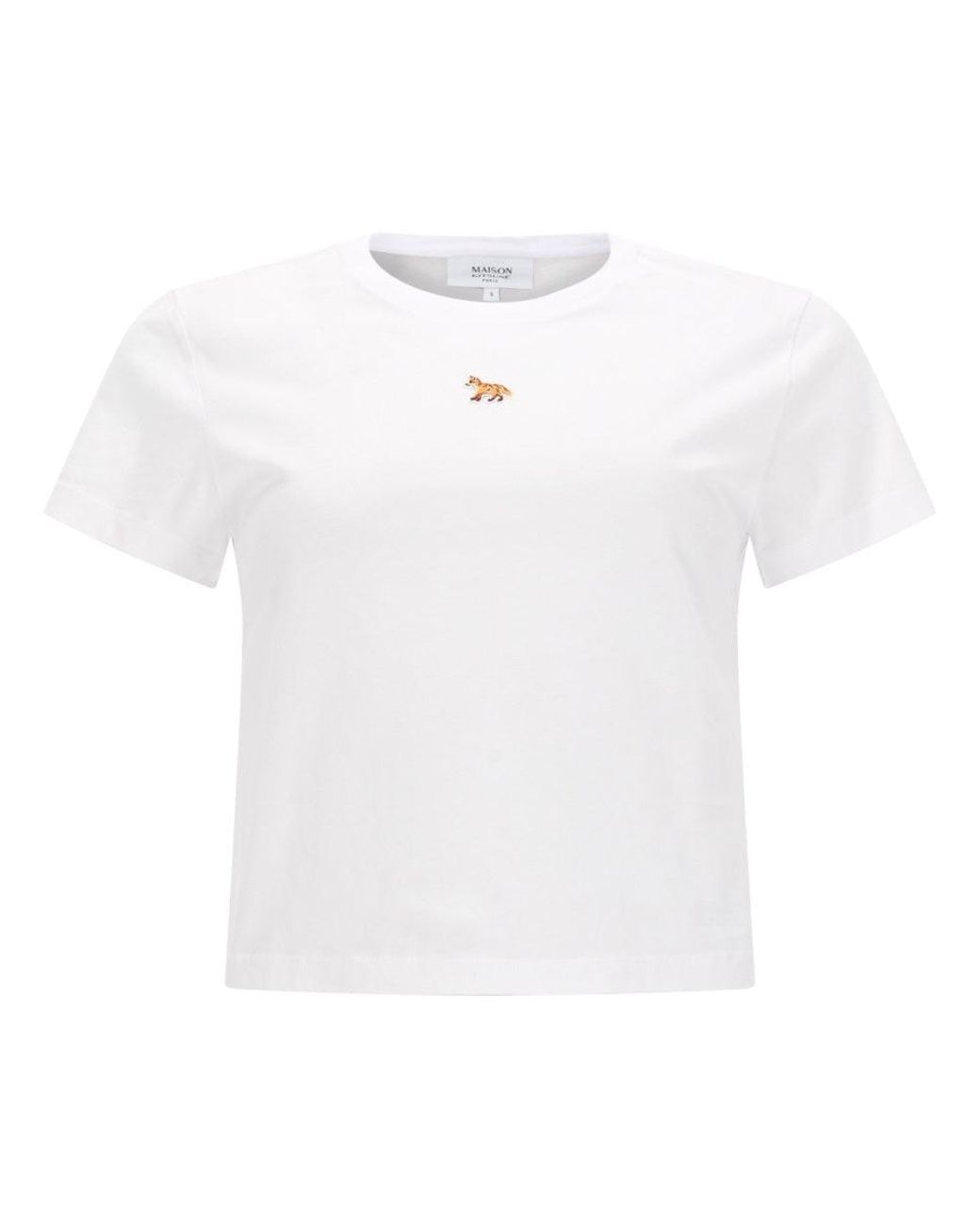 Maison Kitsuné White Maison Kitsuné T-Shirt "Baby Fox"
