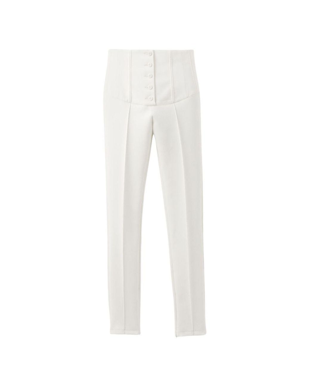 Jacquemus White Le Pantalon Arlesien Wool Blend Trousers