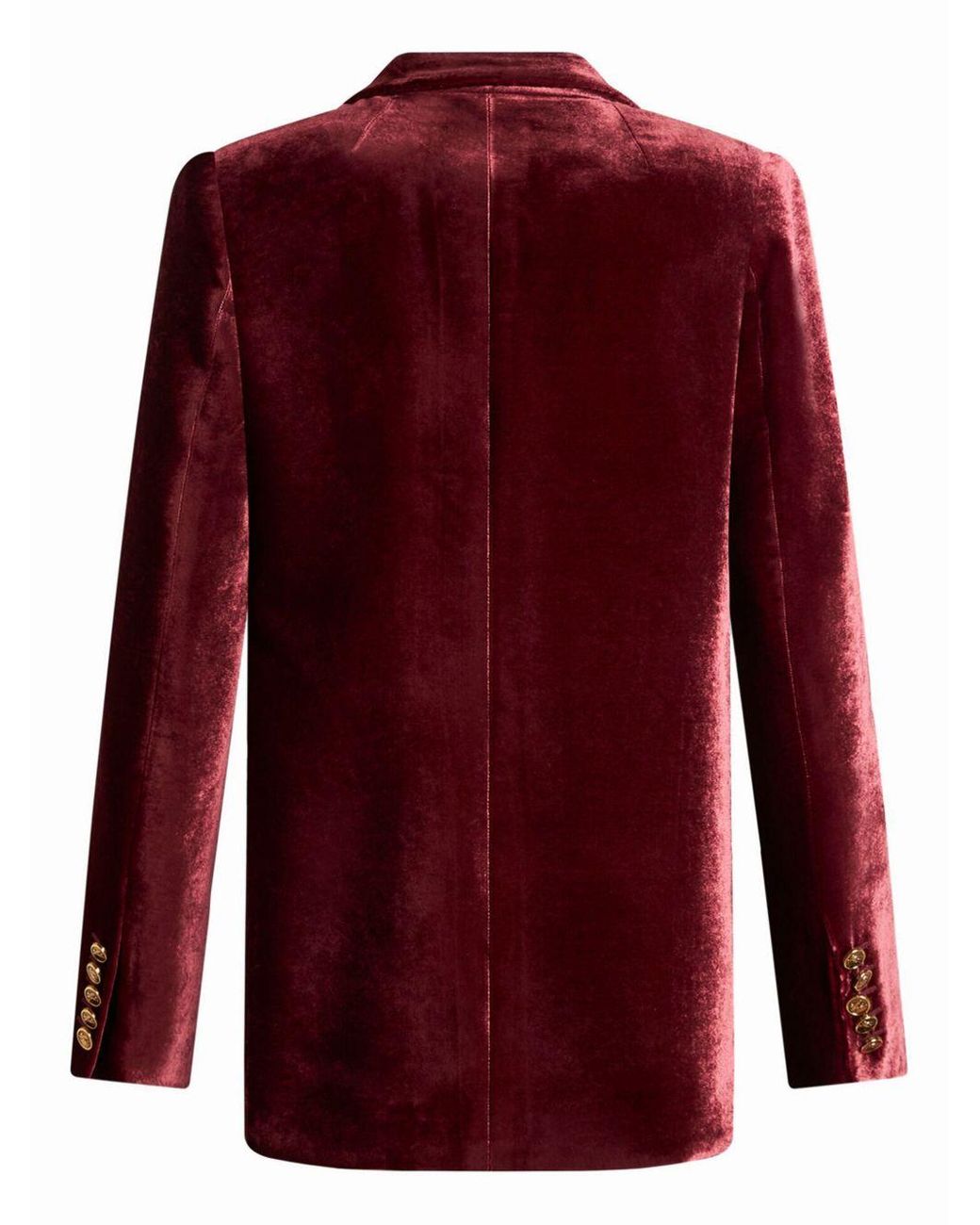 Etro Red Viscose-Silk Chic Outerwear Jacket