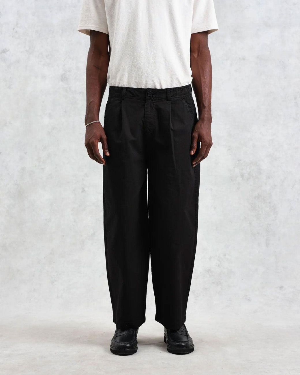 Wax London Black Trousers for men