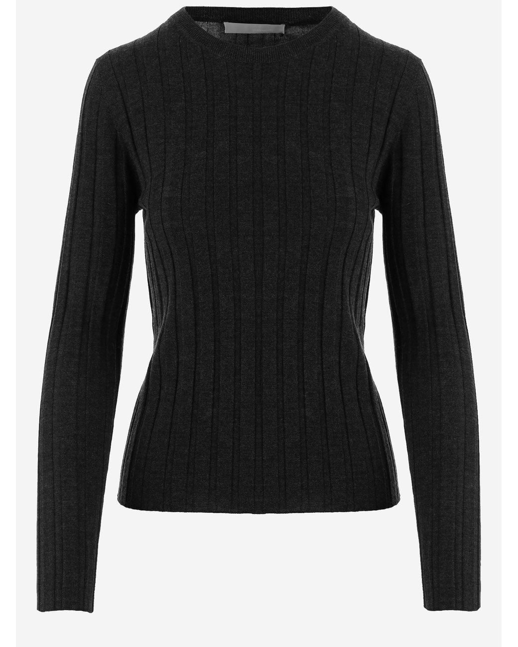 Allude Black Wool Sweater
