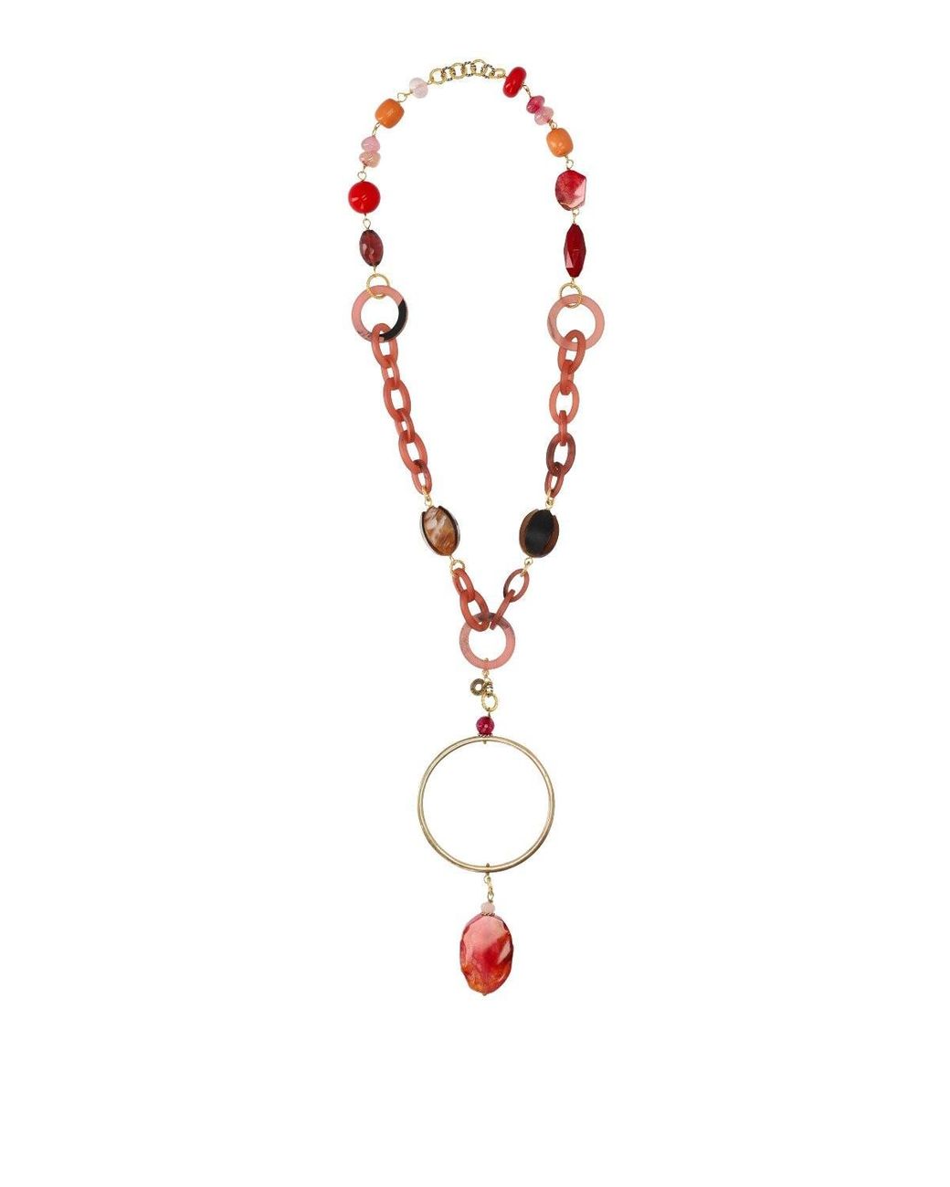 Almala White Àlmala Metal Necklace