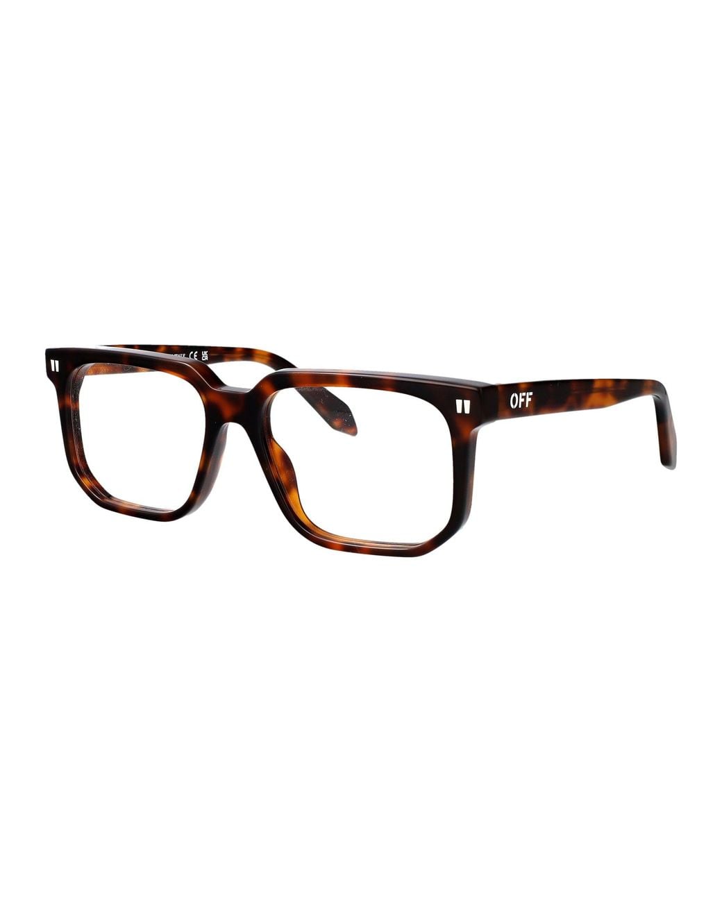 Off-White c/o Virgil Abloh Brown Shiny Havana Acetate Glasses