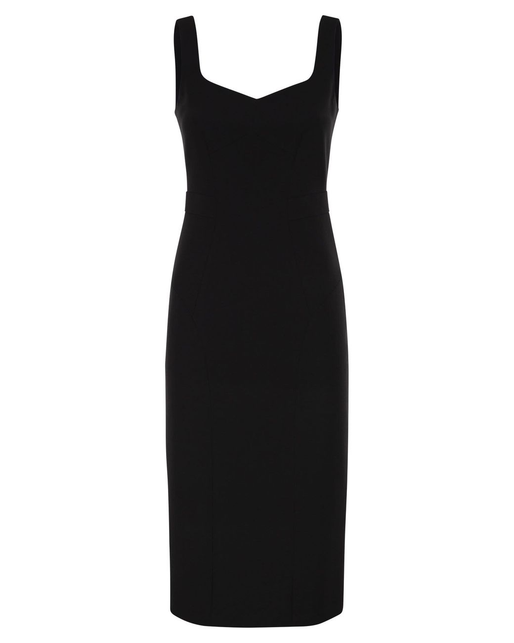 Max Mara Black Mstsala – Fitted Midi Dress