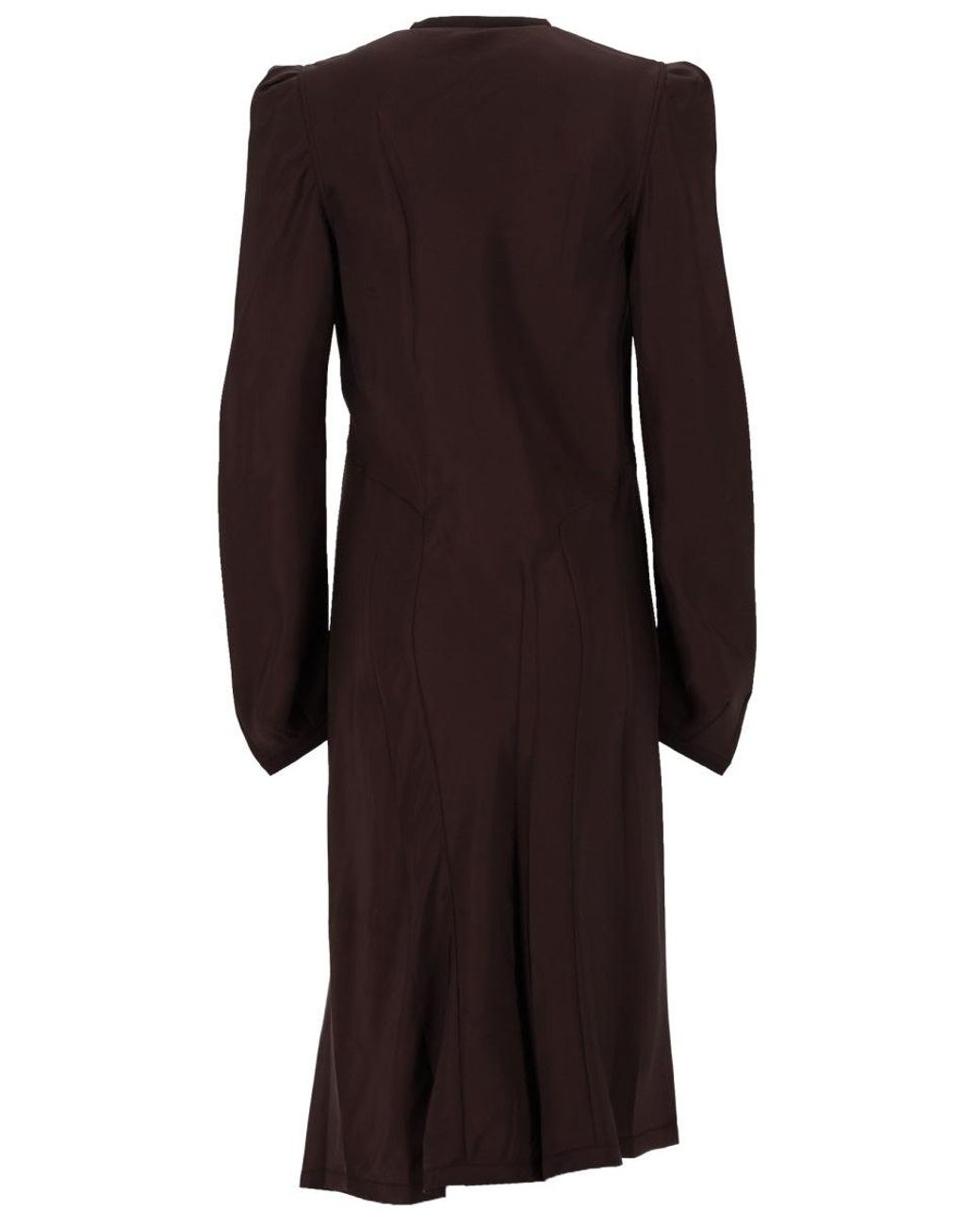 Lemaire Black Round Neck Midi Dress