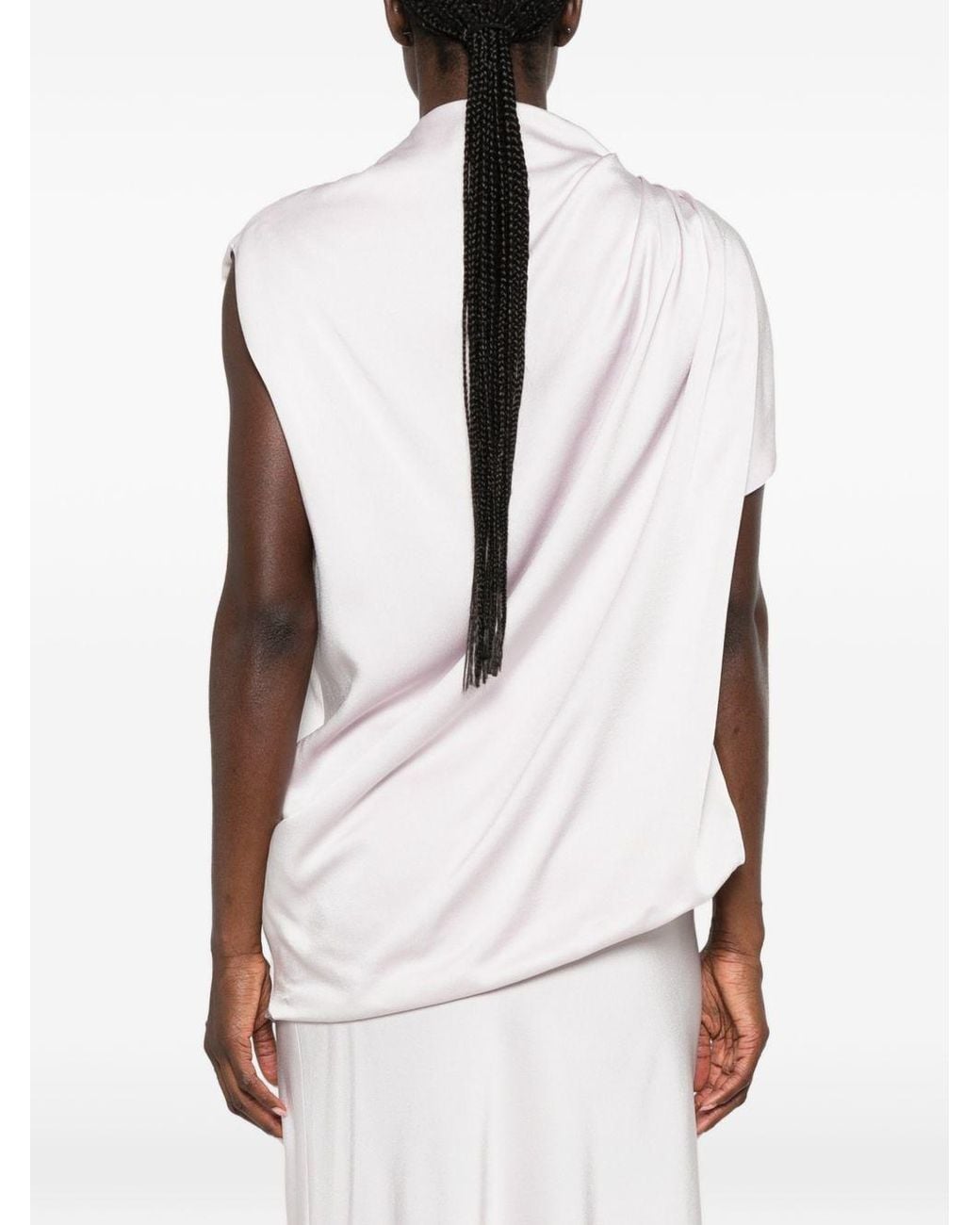 Fabiana Filippi White Draped Top
