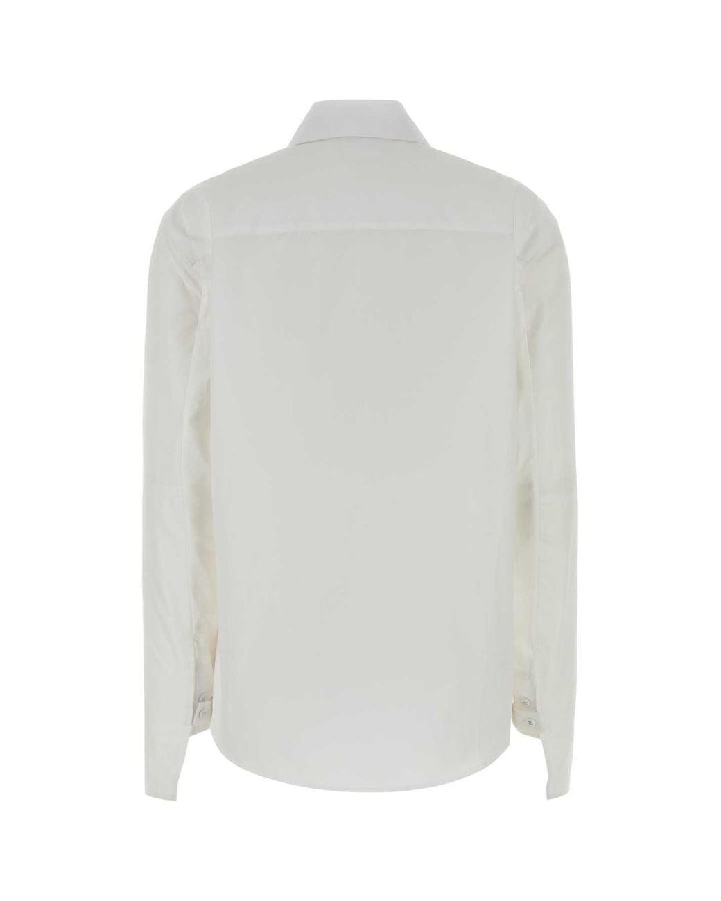 Courreges White Poplin Shirt Cotton