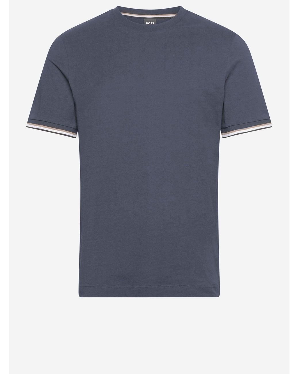 Boss Blue Cotton T Shirt