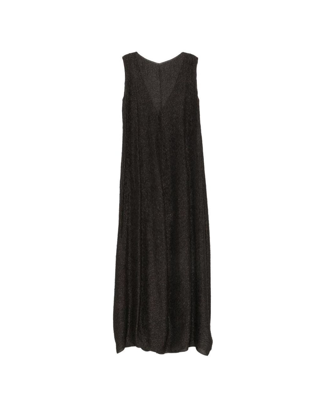Cortana Black Anhelo Silk Long Dress