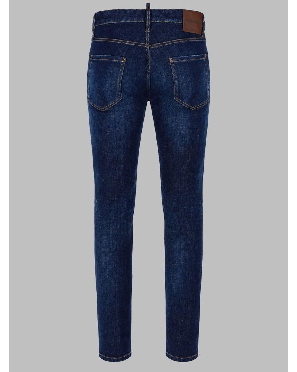 DSquared² Blue Dsquared2 Teddy Jeans for men