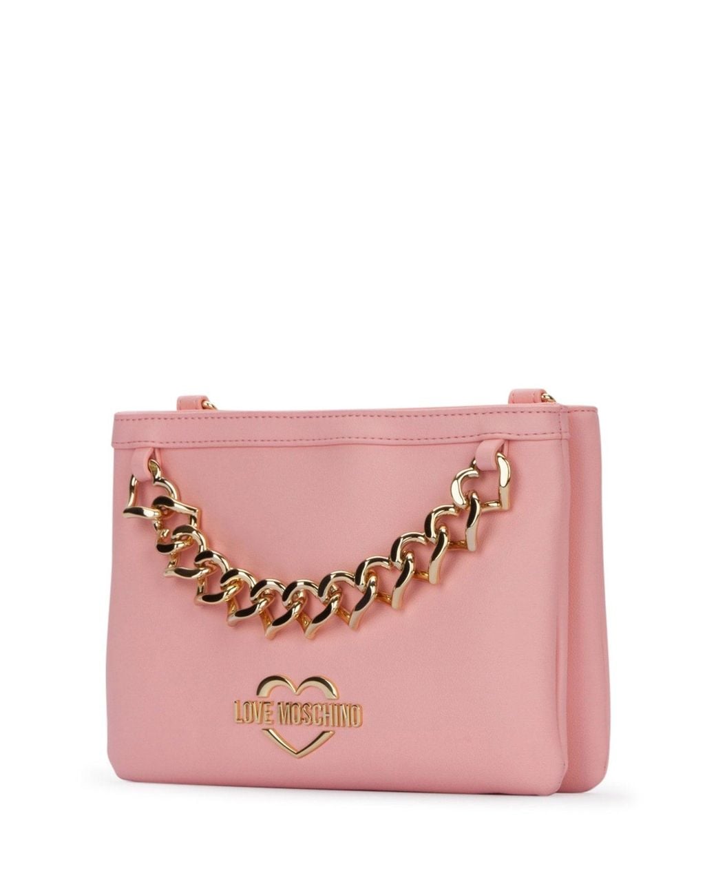 Love Moschino Pink Leather Handbag