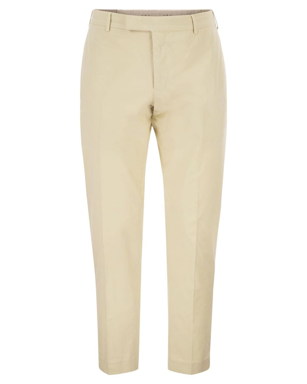 PT Torino Natural Stretch Cotton Tailored Trousers
