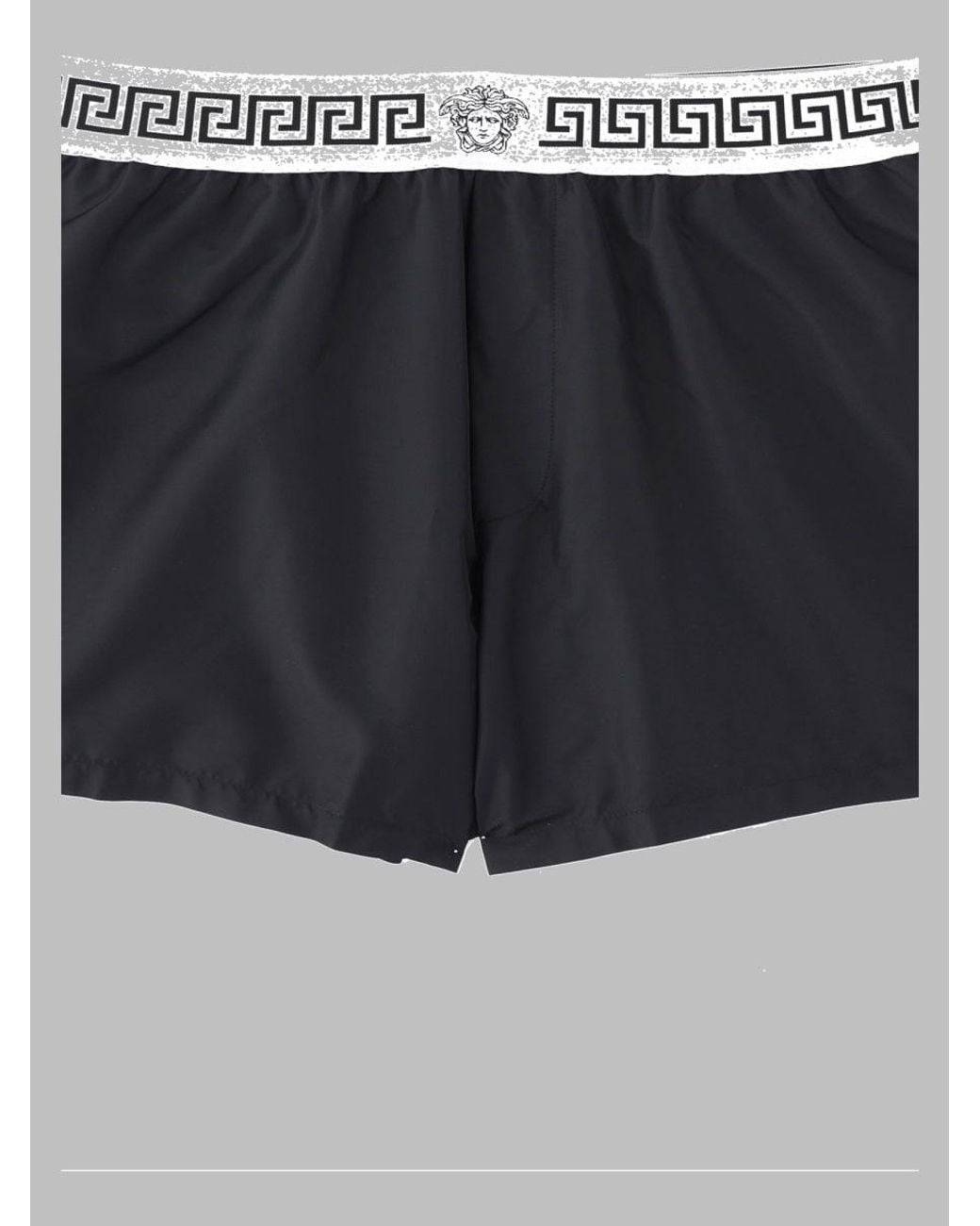 Versace Black Stretch Cotton Boxer Briefs for men