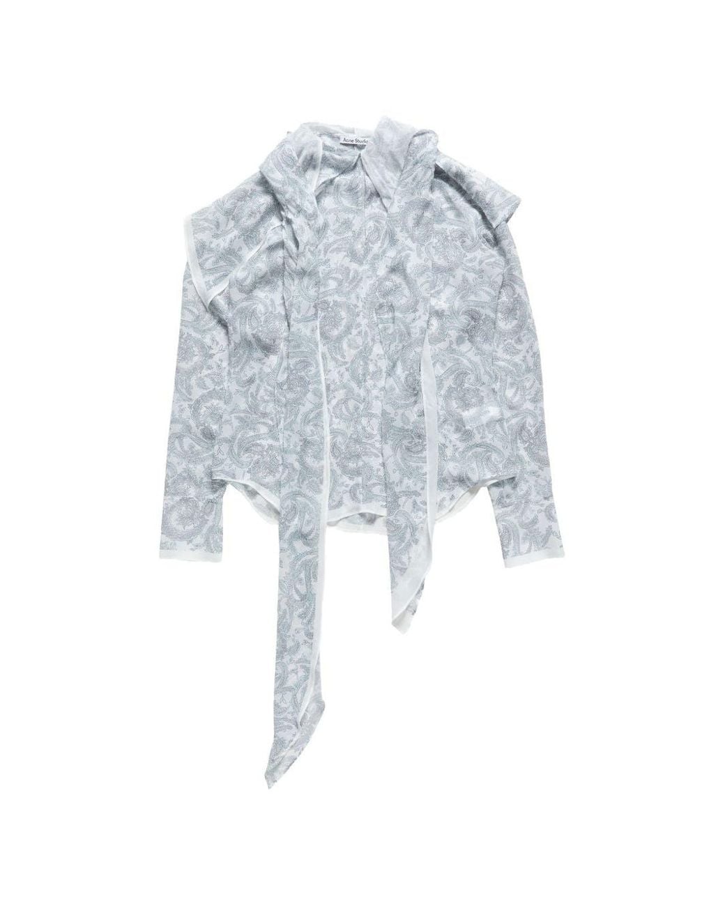 Acne Blouse Met Paisley-Print in het Blue