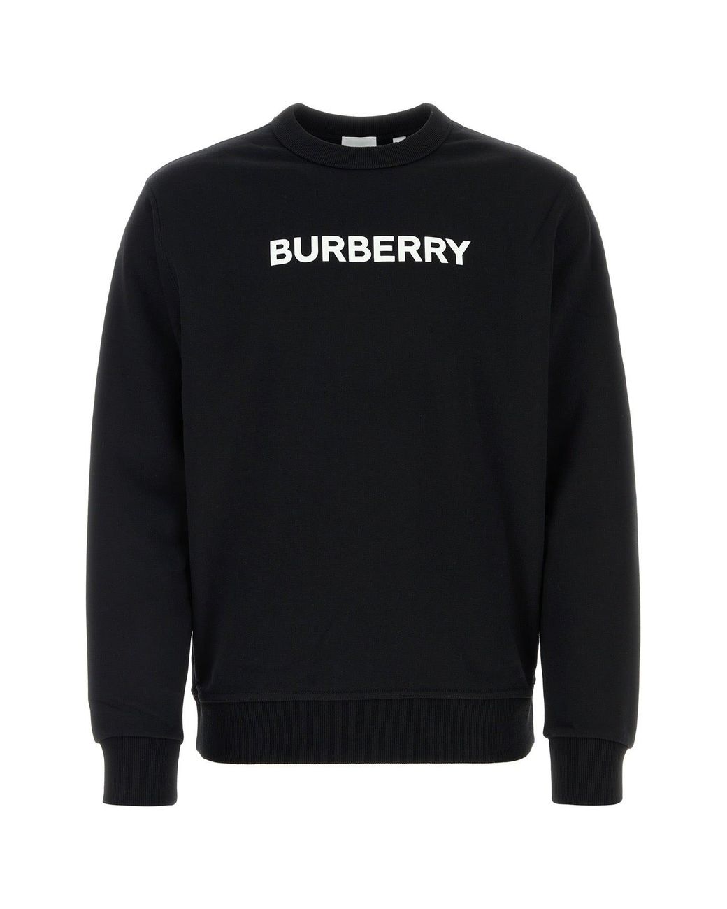 Burberry Black Stretch Cotton Oversize Sweater for men