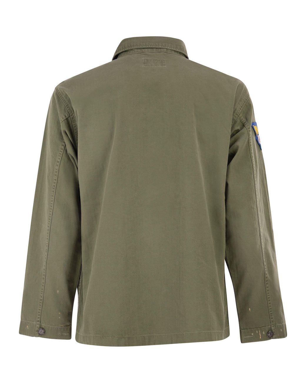 Polo Ralph Lauren Green Cotton Military Inspired Overshirt Jacket