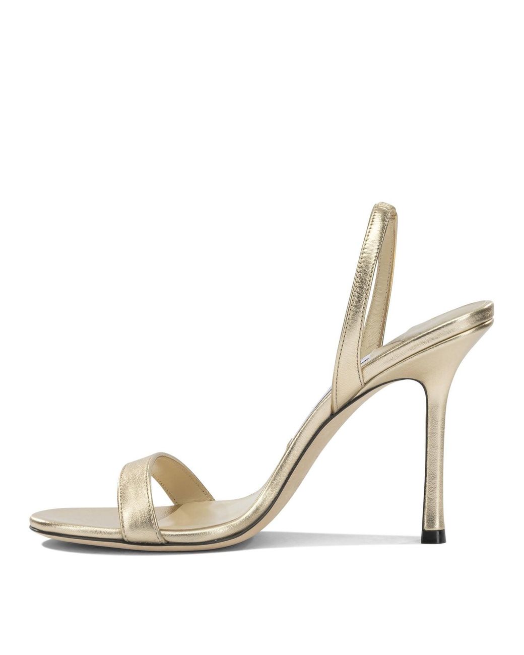 Jimmy Choo Metallic "Jenn 100 Mm" Heeled Sandals