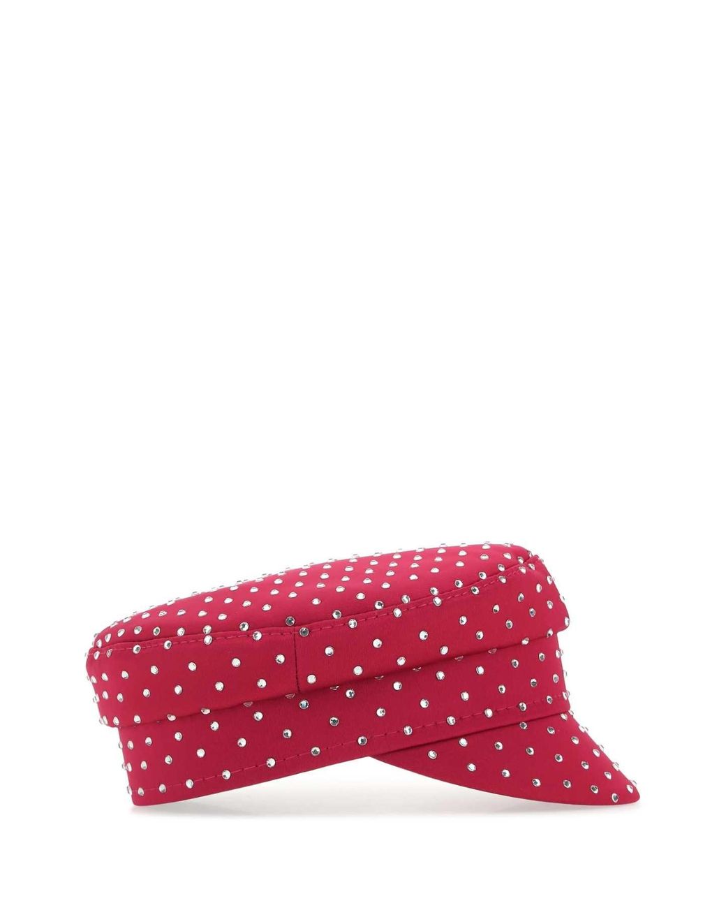 Ruslan Baginskiy Pink Tyrian Satin Baker Boy Hat