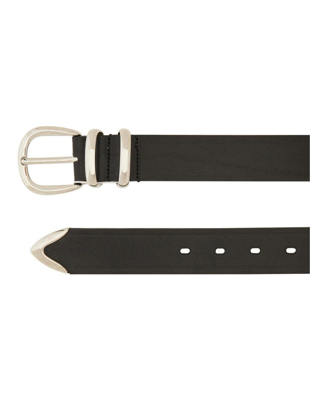 sunflower Black Leather Belt for men