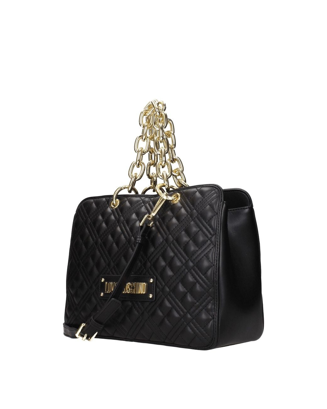 Love Moschino Black Borse A Mano Donna Poliuretano Nero