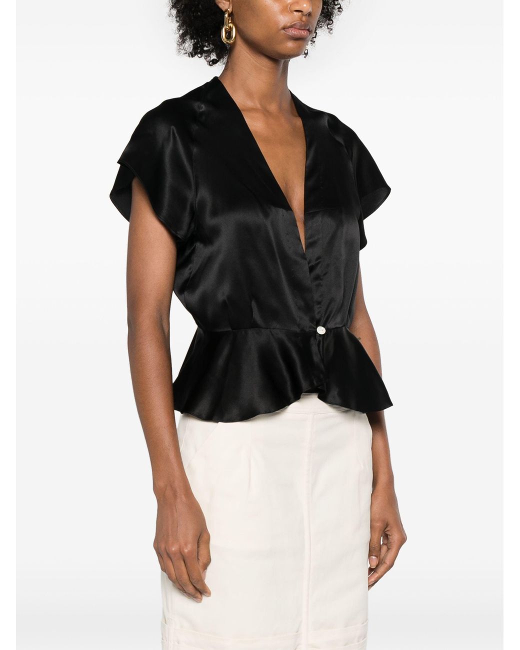 Bode Black Freya Top Clothing