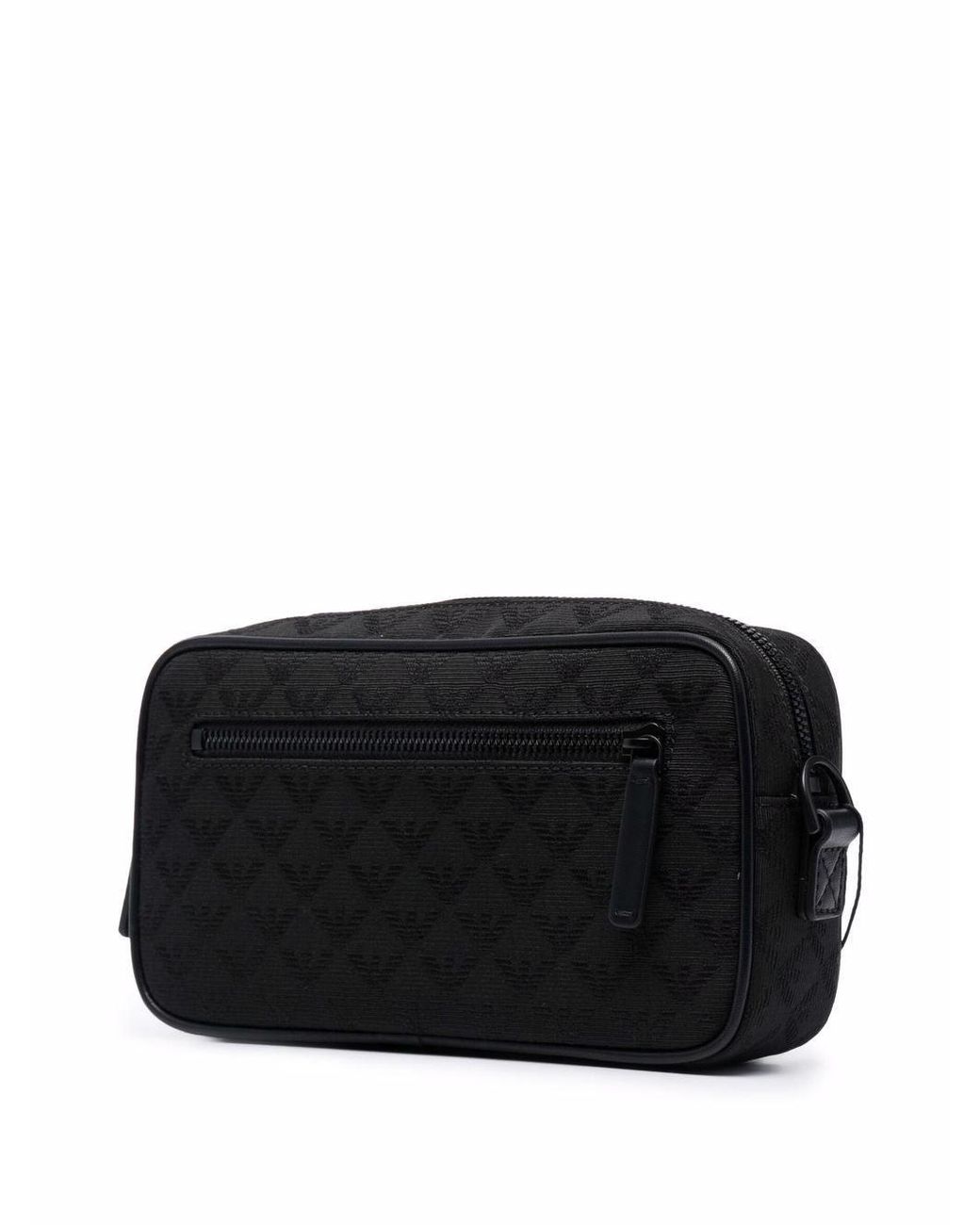 Emporio Armani Black Allover Logo Beauty Case