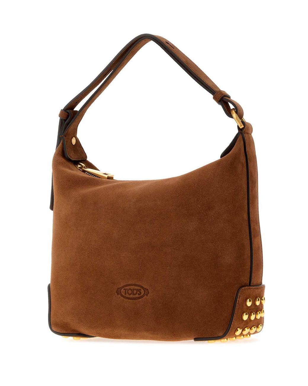 Tod's Brown Suede Mini Shoulder Bag