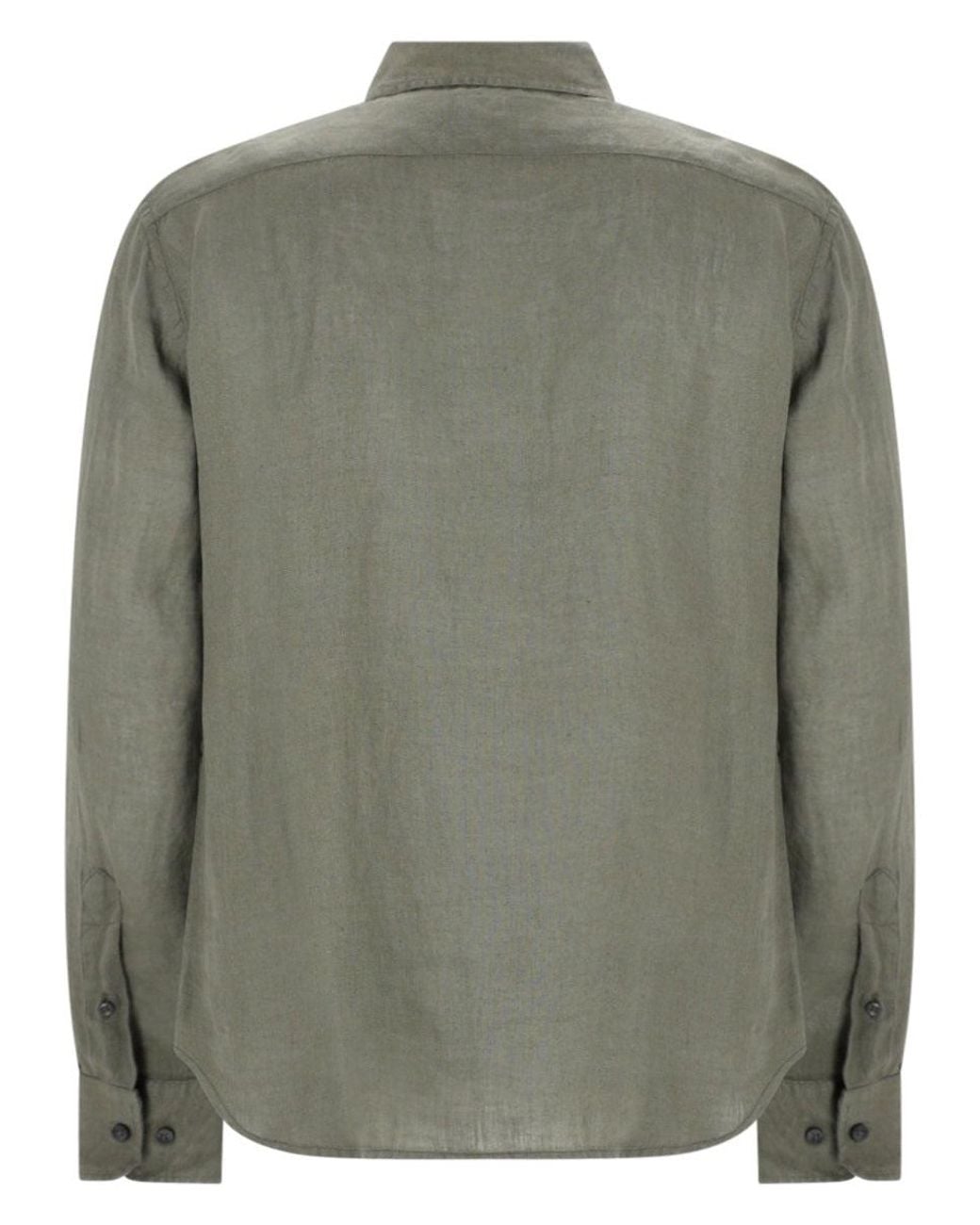 120% Lino Green Camicia for men