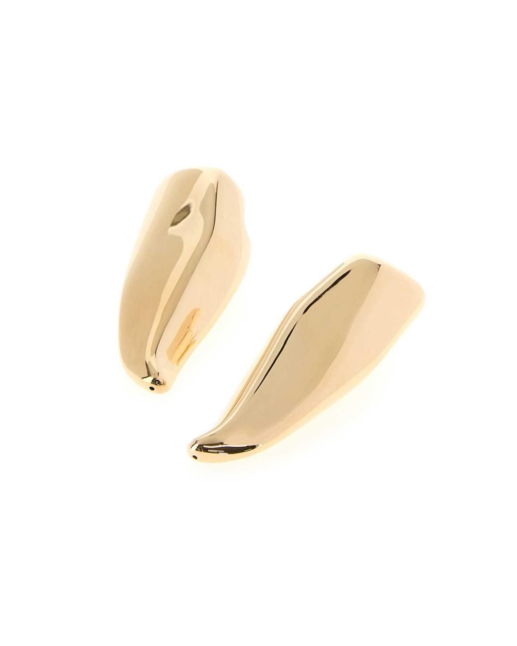 Bottega Veneta White Large Prisma Earrings